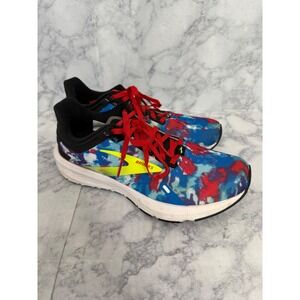 Brooks Launch‎ 8 Womens Running Shoes Tie Dye Blue Red Speed Size 7